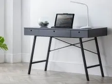 Julian Bowen Julian Bowen Trianon Grey 3 Drawer Desk