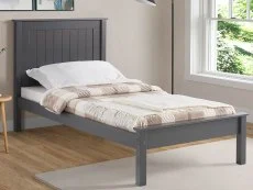 Limelight  Limelight Taurus 3ft Single Dark Grey Wooden Bed Frame (Low Footend)