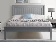 Limelight  Limelight Taurus 4ft6 Double Light Grey Wooden Bed Frame (Low Footend)