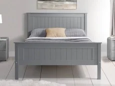 Limelight  Limelight Taurus 5ft King Size Light Grey Wooden Bed Frame (High Footend)