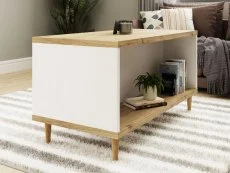 GFW Clearance - GFW Presto Vienna Oak And White Coffee Table