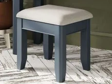 ASC ASC Hudson Oak and Blue Dressing Table Stool