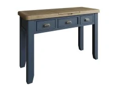 ASC ASC Hudson Oak and Blue 3 Drawer Dressing Table