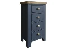 ASC ASC Hudson Oak and Blue 4 Drawer Chest of Drawers