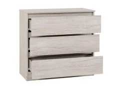 Seconique Seconique Malvern Urban Snow 3 Drawer Chest of Drawers