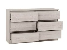 Seconique Seconique Malvern Urban Snow 3+3 Drawer Chest of Drawers