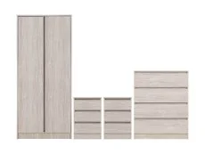 Seconique Seconique Malvern Urban Snow 4 Piece Bedroom Furniture Package