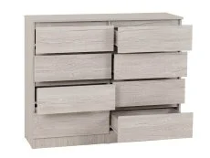 Seconique Seconique Malvern Urban Snow 4+4 Drawer Chest of Drawers