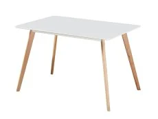 Seconique Seconique Bendal 120cm White and Beech Dining Table