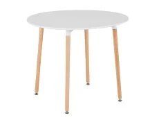 Seconique Seconique Lindon 90cm White and Oak Dining Table