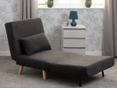 Seconique Seconique Astoria Grey Boucle Fabric Chair Bed