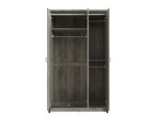 GFW GFW Boston Grey Wood Effect 3 Door Triple Wardrobe