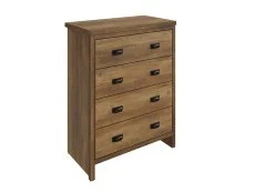 GFW GFW Boston Knotty Oak Effect 4 Drawer Chest of Drawers