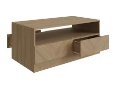 GFW GFW Catania Euro Oak 2 Drawer Coffee Table