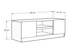 GFW GFW Catania Royal Walnut 2 Door TV Cabinet