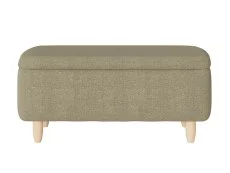 GFW GFW Florence Mushroom Boucle Fabric Ottoman Storage Bench