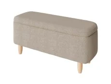 GFW GFW Florence Stone Boucle Fabric Ottoman Storage Bench