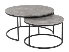 Seconique Seconique Athens Concrete Effect Nesting Coffee Tables