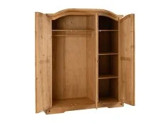 Seconique Seconique Corona Pine 3 Door Triple Wardrobe