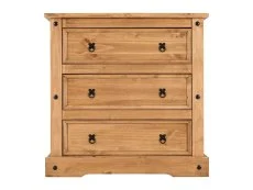 Seconique Seconique Corona Pine 3 Drawer Chest of Drawers