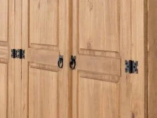 Seconique Seconique Corona Pine 4 Door Wardrobe