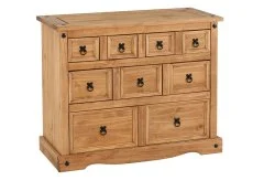 Seconique Seconique Corona Pine 9 Drawer Merchant Chest of Drawers