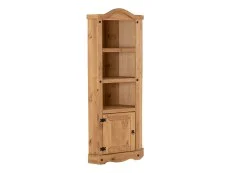 Seconique Seconique Corona Pine 1 Door Corner Display Cabinet