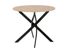 Seconique Seconique Sheldon Sonoma Oak Dining Table and 4 Grey Boucle Fabric Chairs