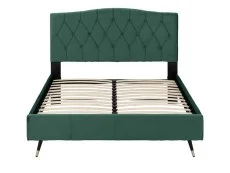 Seconique Seconique Freya 4ft6 Green Velvet Fabric Bed Frame