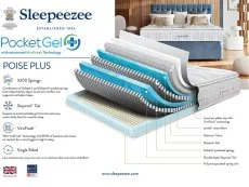 Sleepeezee Sleepeezee Poise Plus Gel Pocket 3200 5ft King Size Mattress