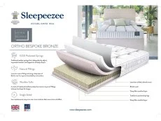 Sleepeezee Sleepeezee Ortho Bespoke Bronze Pocket 1000 5ft King Size Mattress