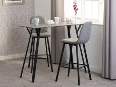 Seconique Seconique Quebec Concrete Effect Bar Table and 2 Chair Set