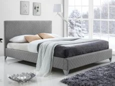 Time Living Time Living Brooklyn 4ft6 Double Grey Fabric Bed Frame