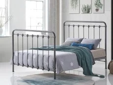 Time Living Time Living Havana 4ft6 Double Grey Metal Bed Frame