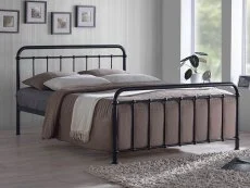 Time Living Time Living Miami 4ft6 Double Black Metal Bed Frame