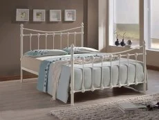 Time Living Time Living Florida 3ft Single Ivory Metal Bed Frame