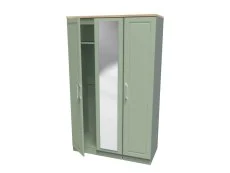 Welcome Welcome Kent 3 Door Mirrored Triple Wardrobe (Assembled)