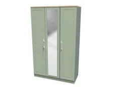 Welcome Welcome Kent 3 Door Tall Mirrored Triple Wardrobe (Assembled)