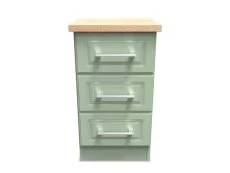 Welcome Welcome Kent 3 Drawer Bedside Table (Assembled)