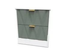 Welcome Welcome Las Vegas 2 Drawer Small Bedside Table (Assembled)