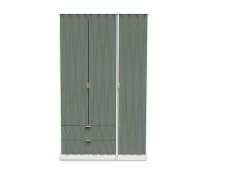 Welcome Welcome Las Vegas 3 Door 2 Drawer Tall Triple Wardrobe (Assembled)