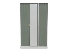 Welcome Welcome Las Vegas 3 Door Tall Mirrored Triple Wardrobe (Assembled)