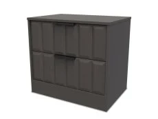 Welcome Welcome New York 2 Drawer Wide Bedside Table (Assembled)