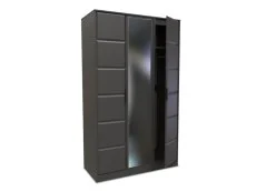 Welcome Welcome New York 3 Door Tall Mirrored Triple Wardrobe (Assembled)