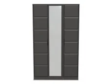 Welcome Welcome New York 3 Door Tall Mirrored Triple Wardrobe (Assembled)