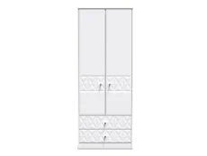 Welcome Welcome San Jose 2 Door 2 Drawer Tall Double Wardrobe (Assembled)