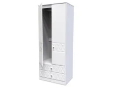 Welcome Welcome San Jose 2 Door 2 Drawer Tall Double Wardrobe (Assembled)