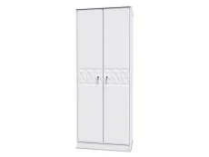 Welcome Welcome San Jose 2 Door Tall Double Wardrobe (Assembled)