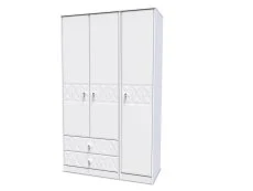 Welcome Welcome San Jose 3 Door 2 Drawer Tall Triple Wardrobe (Assembled)