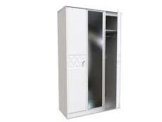 Welcome Welcome San Jose 3 Door Tall Mirrored Triple Wardrobe (Assembled)